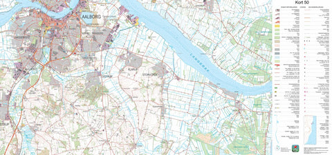 Kortforsyningen Storvorde (1:50,000 scale) digital map