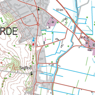 Kortforsyningen Storvorde (1:50,000 scale) digital map