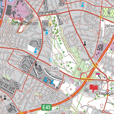 Kortforsyningen Storvorde (1:50,000 scale) digital map