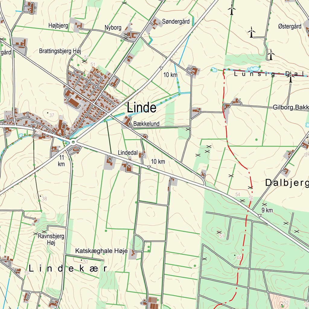Struer (1:25,000 scale) Map by Kortforsyningen | Avenza Maps