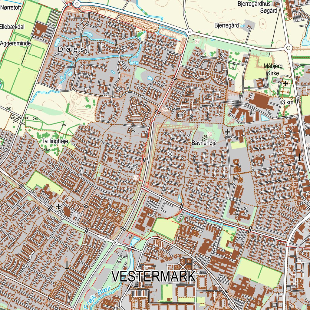 Struer (1:25,000 scale) Map by Kortforsyningen | Avenza Maps