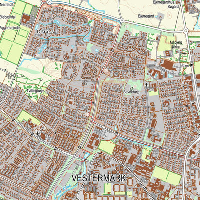 Kortforsyningen Struer (1:25,000 scale) digital map