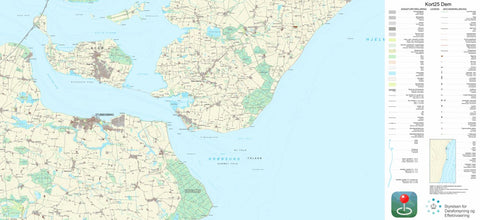 Kortforsyningen Stubbekøbing (1:25,000 scale) digital map