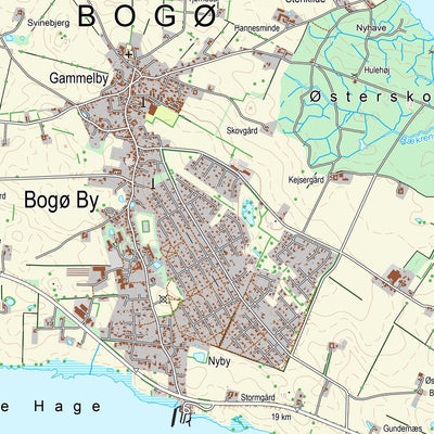 Kortforsyningen Stubbekøbing (1:25,000 scale) digital map