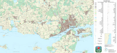 Kortforsyningen Svendborg (1:25,000 scale) digital map