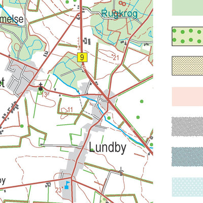 Kortforsyningen Svendborg (1:50,000 scale) digital map