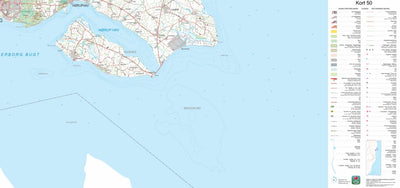 Kortforsyningen Sydals (1:50,000 scale) digital map