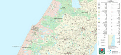 Kortforsyningen Thisted 1 (1:25,000 scale) digital map