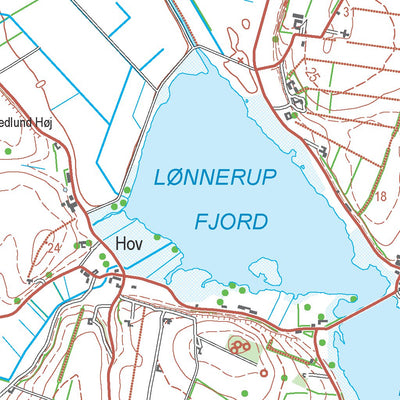 Kortforsyningen Thisted 1 (1:50,000 scale) digital map