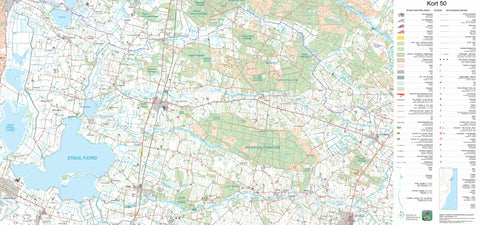 Kortforsyningen Tim (1:50,000 scale) digital map