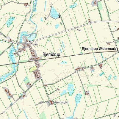 Kortforsyningen Tinglev (1:25,000 scale) digital map