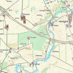 Kortforsyningen Tjele (1:25,000 scale) digital map
