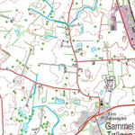 Kortforsyningen Tølløse (1:50,000 scale) digital map