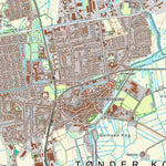 Kortforsyningen Tønder (1:25,000 scale) digital map