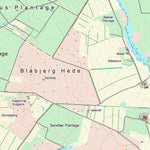 Kortforsyningen Ulfborg 1 (1:25,000 scale) digital map