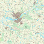 Kortforsyningen Varde (1:25,000 scale) digital map