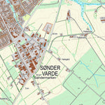 Kortforsyningen Varde (1:25,000 scale) digital map