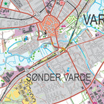 Kortforsyningen Varde (1:50,000 scale) digital map