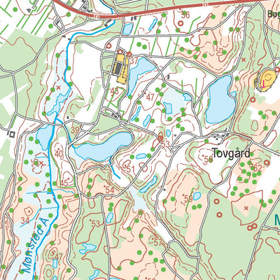 Kortforsyningen Viborg (1:50,000 scale) digital map