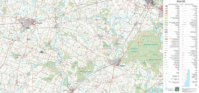 Kortforsyningen Videbæk (1:50,000 scale) digital map