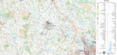 Kortforsyningen Vildbjerg (1:50,000 scale) digital map