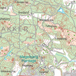 Kortforsyningen Vodskov (1:50,000 scale) digital map