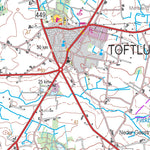 Kortforsyningen Vojens (1:100,000 scale) digital map
