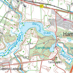 Kortforsyningen Vojens (1:50,000 scale) digital map