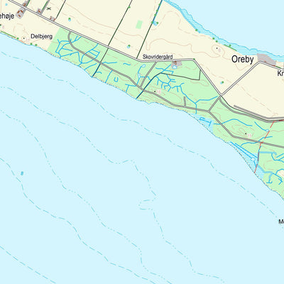 Kortforsyningen Vordingborg (1:25,000 scale) digital map