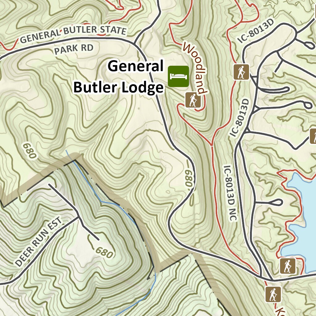 Butler Ky General Butler - Kentucky State Parks Edition Map by KyGeoNet | Avenza Maps