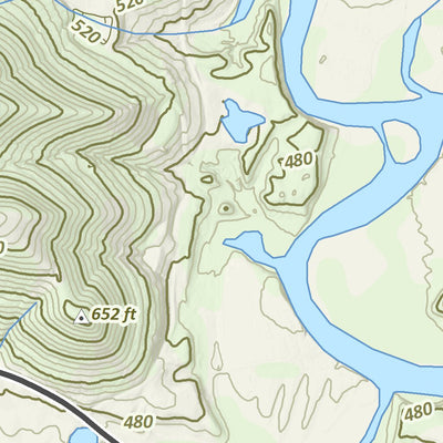 KyGeoNet KyTopo (N04E24): Big Bone Lick, Kentucky - State Park Trails Edition digital map