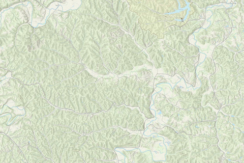 KyGeoNet KyTopo (N08E33): Greenbo Lake, Kentucky - State Park Trails Edition digital map