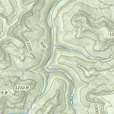KyGeoNet KyTopo (N14E30): Pine Ridge, Kentucky - State Park Trails Edition digital map