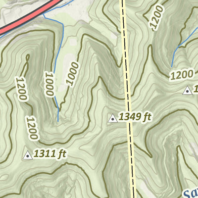 KyGeoNet KyTopo (N14E33): Oil Springs, Kentucky - 24k digital map