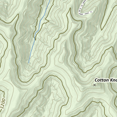 KyGeoNet KyTopo (N14E33): Oil Springs, Kentucky - State Park Trails Edition digital map