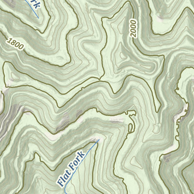 KyGeoNet KyTopo (N18E36): Elkhorn City, Kentucky - State Park Trails Edition digital map