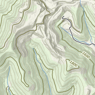 KyGeoNet KyTopo (N19E35): Jenkins, Kentucky - State Park Trails Edition digital map