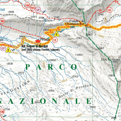 L'ESCURSIONISTA s.a.s. Alta Via 2 Valle d'Aosta 1:25.000 - Alta Via Naturalistica - Natural Trail bundle