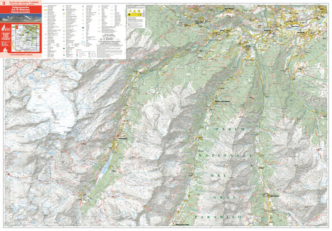L'ESCURSIONISTA s.a.s. Valgrisenche, Val di Rhêmes, Valsavarenche Nord 1:25.000 digital map