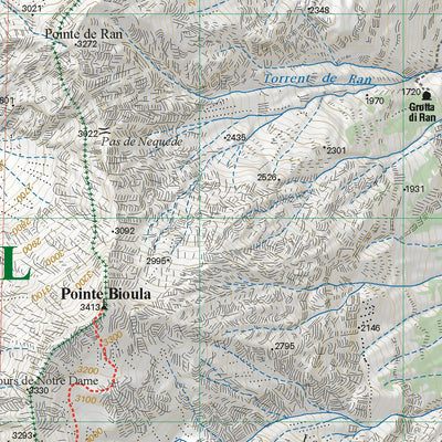 L'ESCURSIONISTA s.a.s. Valgrisenche, Val di Rhêmes, Valsavarenche Nord 1:25.000 digital map