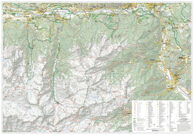 L'ESCURSIONISTA s.a.s. Valle Centrale Sud MTB map digital map