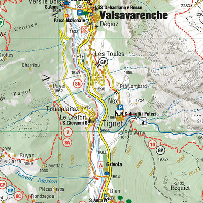 L'ESCURSIONISTA s.a.s. Valsavarenche, Gran Paradiso 1:25.000 digital map
