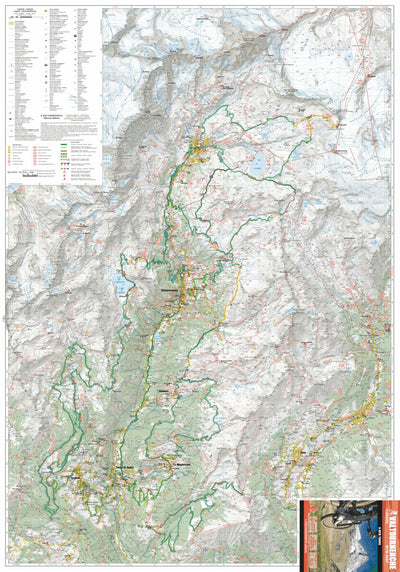 L'ESCURSIONISTA s.a.s. Valtournenche MTB map 1:25.000 digital map