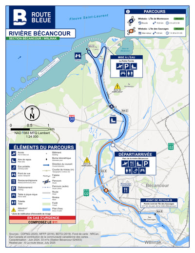 La route bleue : Bécancour - W8linak Preview 1