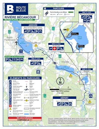 La route bleue : Pont Chevilles au Lac William Preview 1