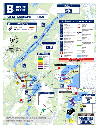 La route bleue : Rivière Ashuapmushuan Chute à l'ours Preview 1