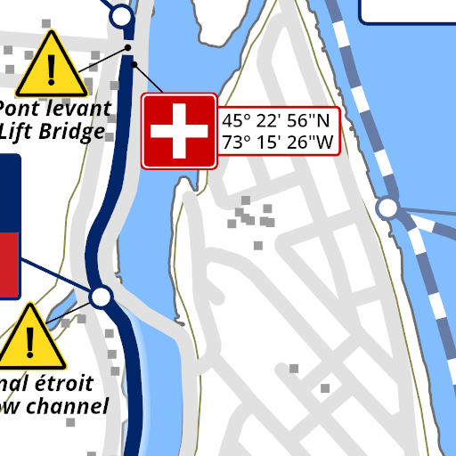 La route bleue : Rivière Richelieu - Canal-de-Chambly Map by La route ...