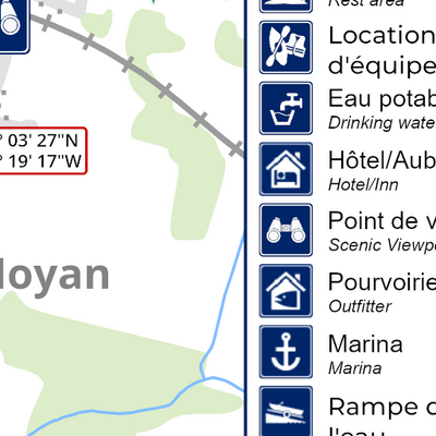 La route bleue : Rivière Richelieu - Henryville - Centre de Plein air l'Estacade (Parcours Sud) Preview 3