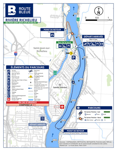 La route bleue : Rivière Richelieu - Île-Sainte-Thérèse Preview 1