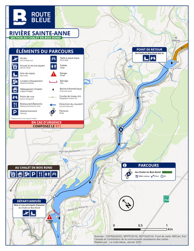 La route bleue : Rivière Sainte-Anne - Au Chalet en Bois Rond Preview 1